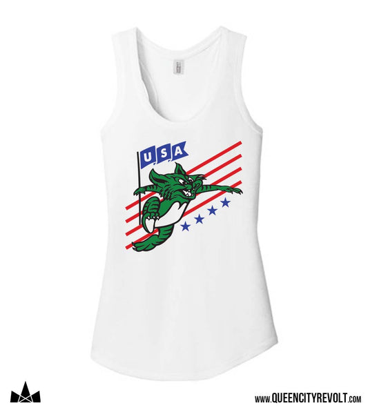 Harrison Wildcat USA Women's Tank, White